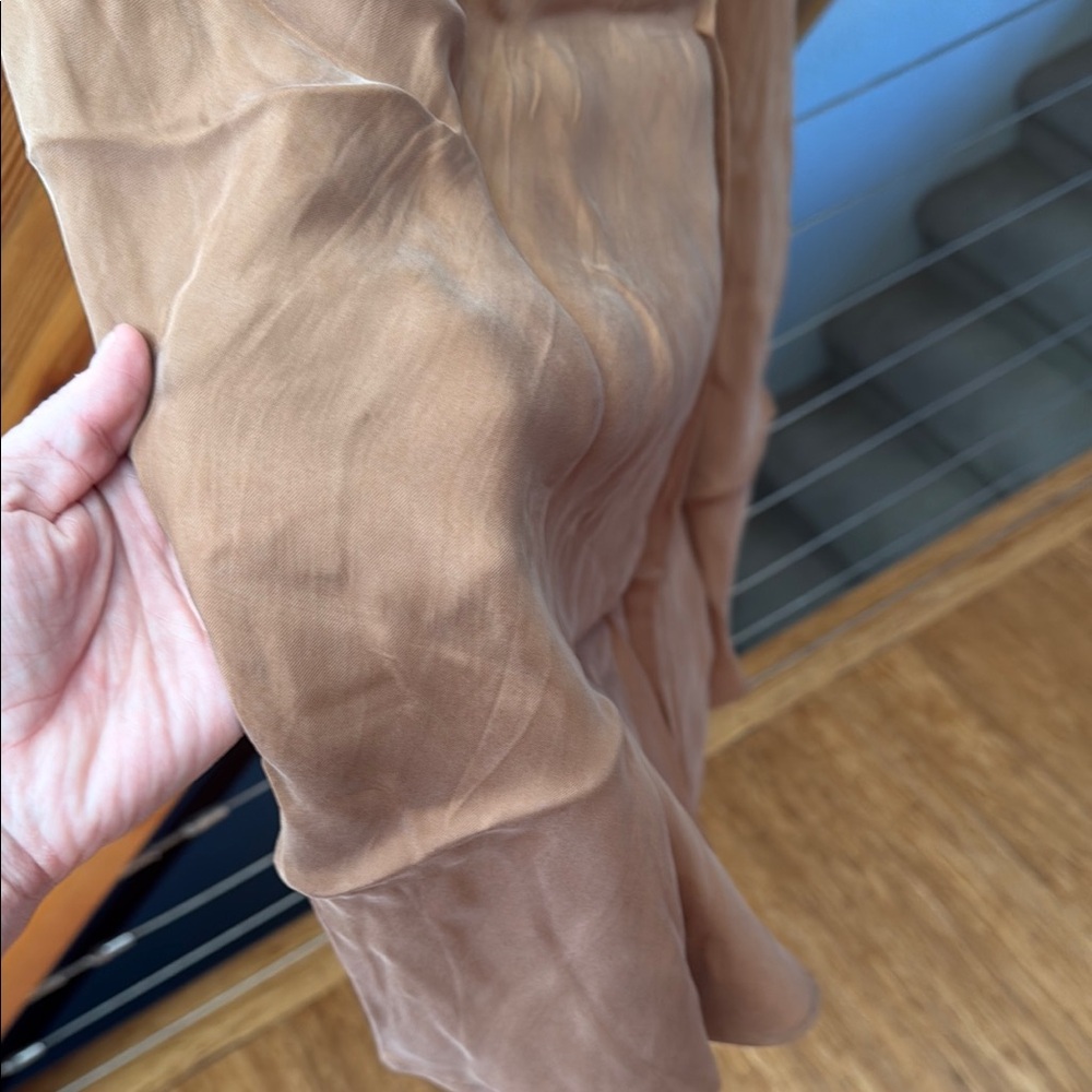 Anine Bing Elegant Tan Slip Dress Sz M - Picture 6 of 7